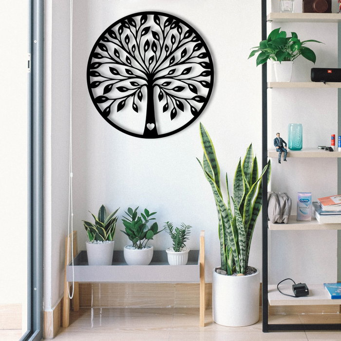 Wallity Sadi Escultura de pared de metal Negra